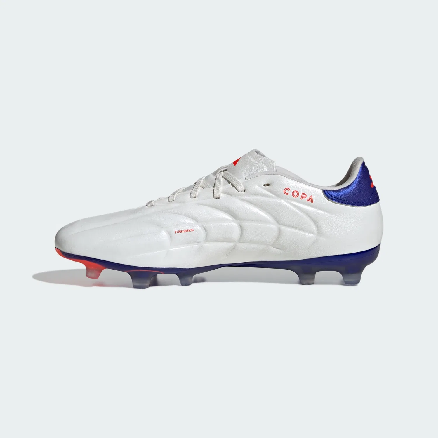 Детские бутсы для девочек с шипами Adidas Copa Pure 2.2 Fg, Lucid Blue/Ftwr White/Solar Red — фото 2