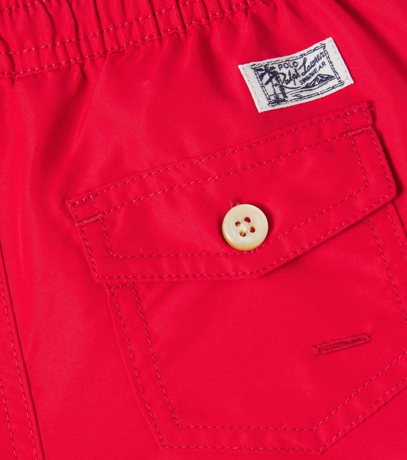 Плавки бикини с вышивкой Polo Ralph Lauren Kids, красный — фото 2