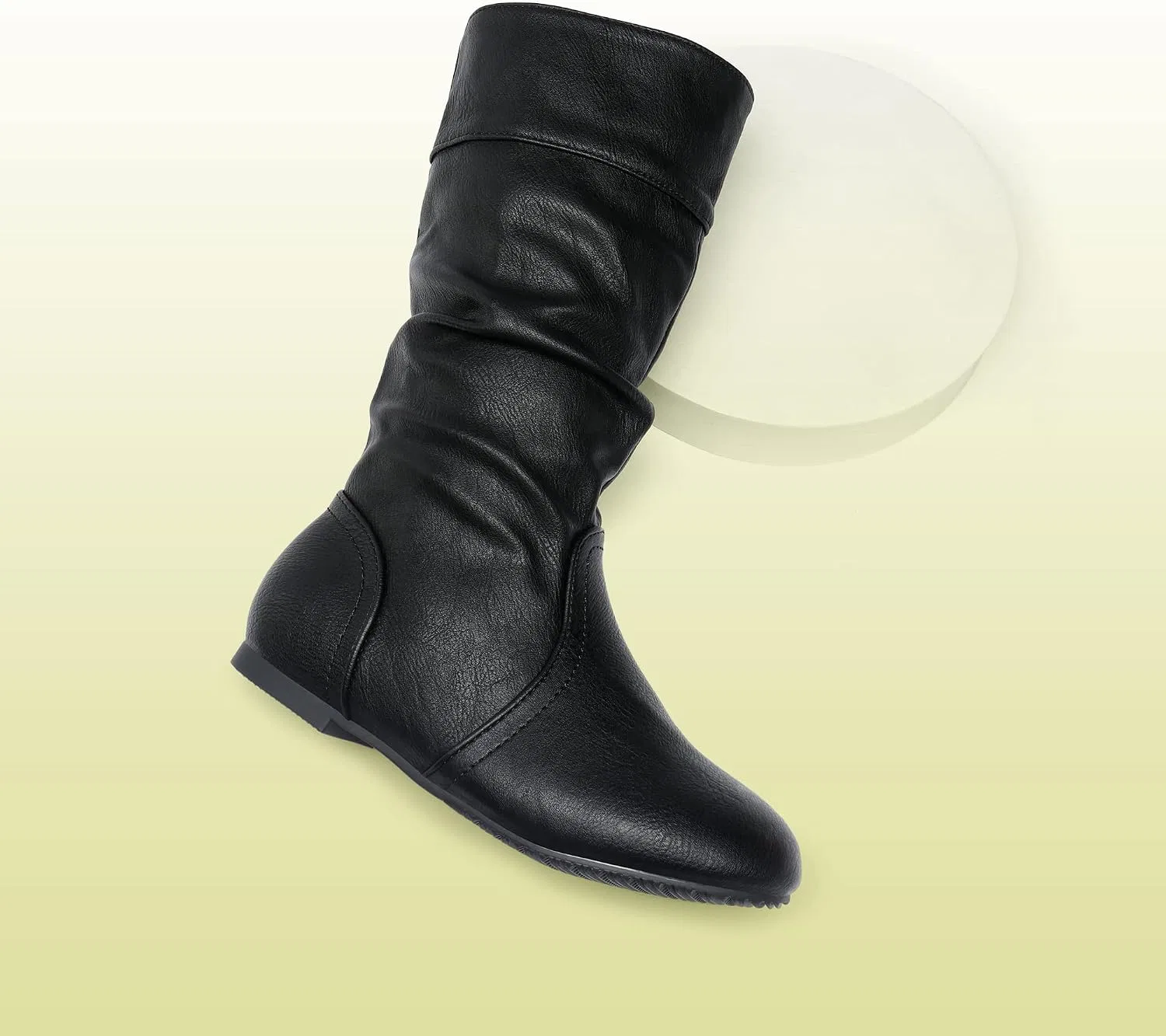Детские сапоги для девочек до колена DREAM PAIRS, Black — фото 2