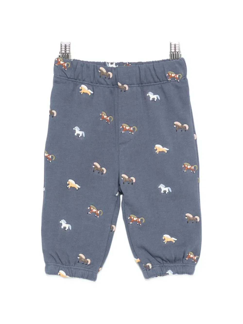 Спортивные штаны с принтом в виде лошади Stella Mccartney Kids, синий