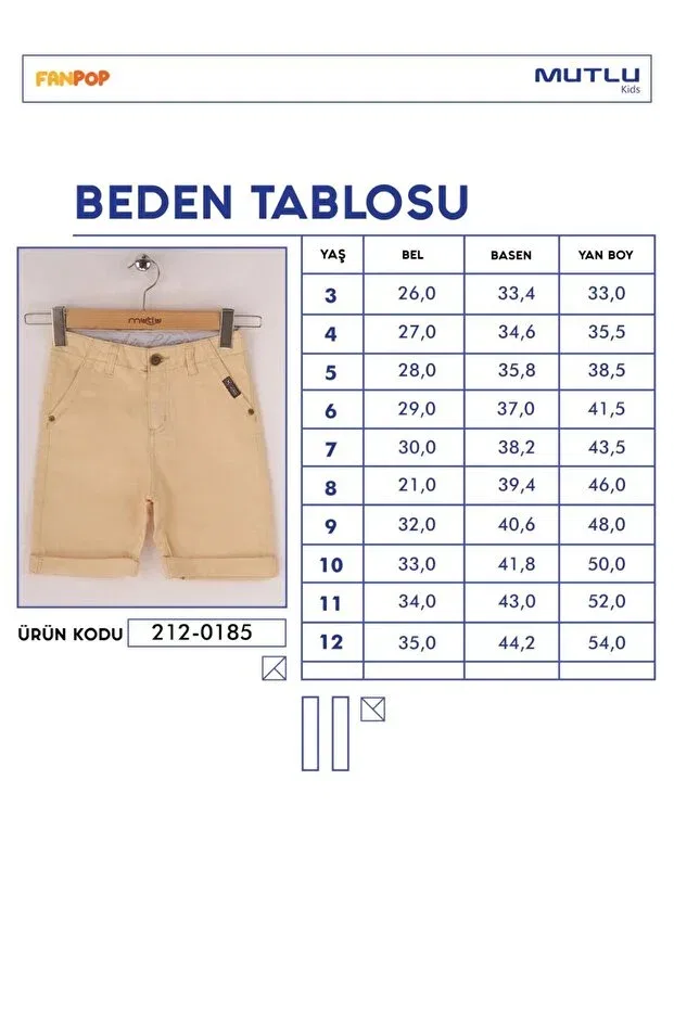 Детские шорты для мальчиков хлопковые capri Mutlu Kids, Blue — фото 3