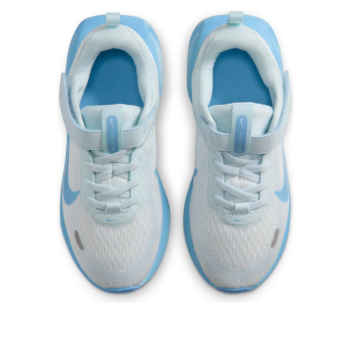 Детские кроссовки с сетчатым верхом Stellar Ride 'Summit White Glacier Blue Football Blue' Nike, Summit White/Glacier Blue/Football Blue — фото 2