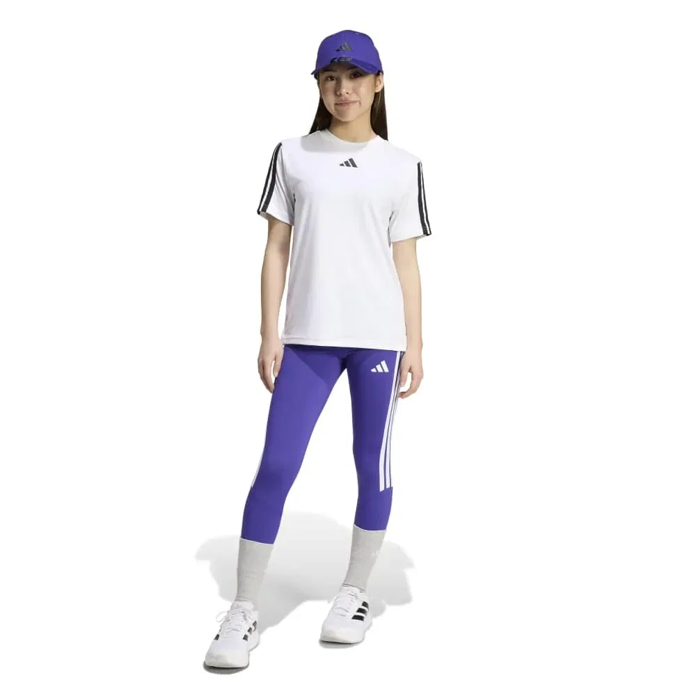 Детские леггинсы для девочек с технологией CLIMACOOL Train Essentials 3-Stripes Adidas, Purple — фото 4