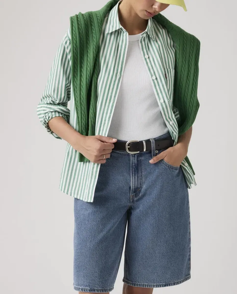 Женские шорты джинсовые свободного кроя Baggy Dad Jort Levi's, Azul — фото 3