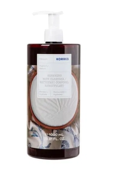 Гель для душа Renewing Body Cleanser Yoghurt, Korres, 2 шт по 1 л, Йогурт