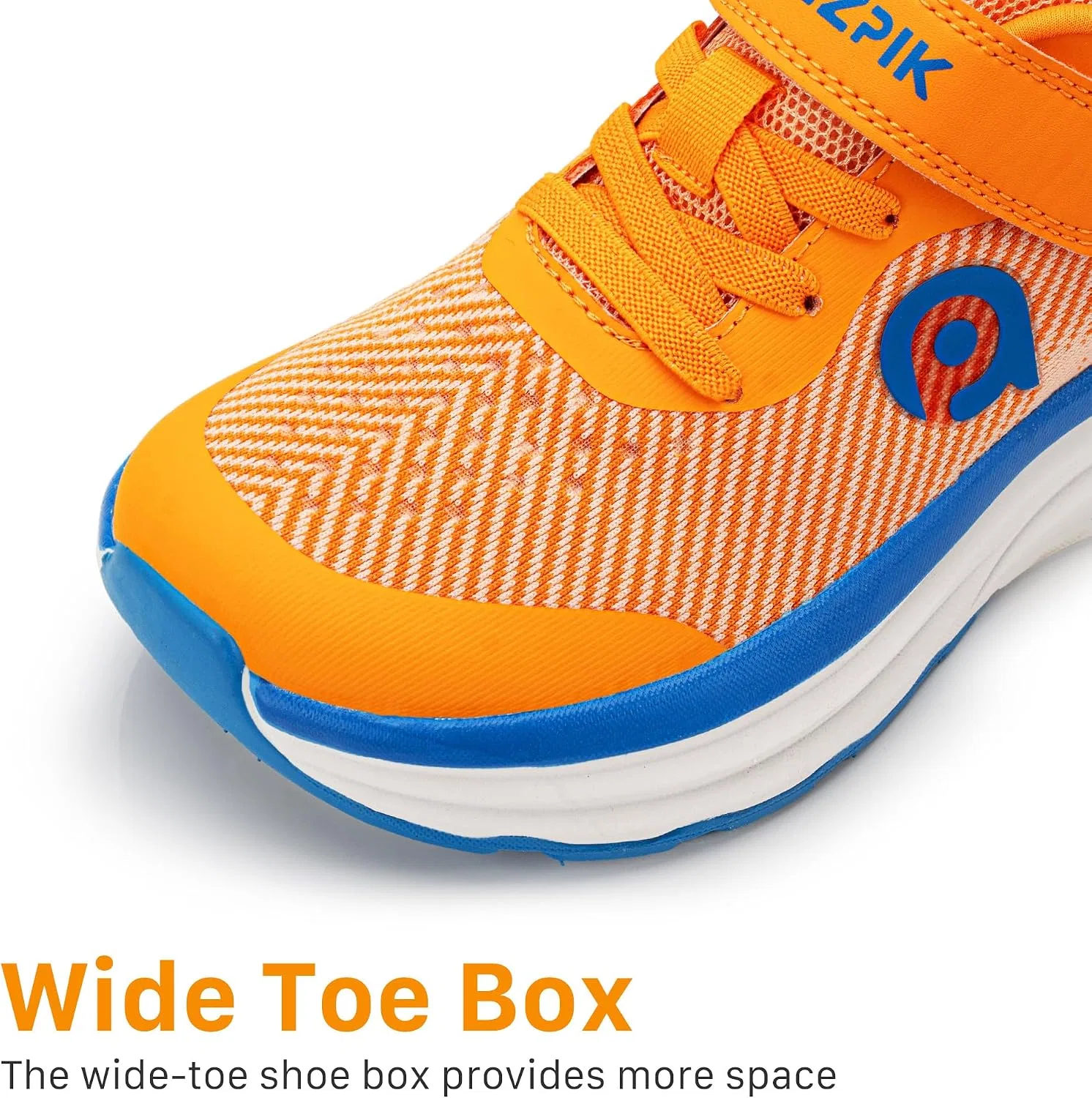 Детские кроссовки для мальчиков с ультра-мягкой подошвой AMZZPIK, Orange Boys Casual Sneakers — фото 4