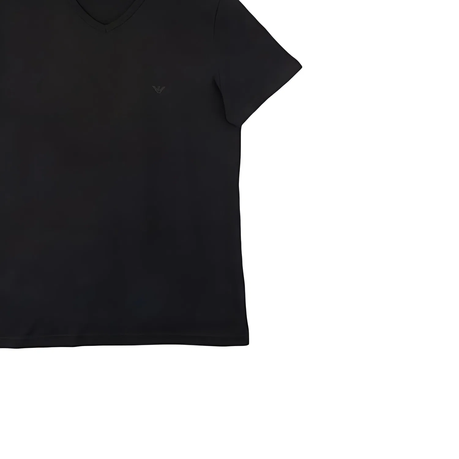 Мужские футболки с V-образным вырезом, комплект из 3 штук, Emporio Armani, Black — фото 3