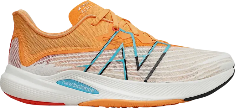 

Кроссовки New Balance FuelCell Rebel v2 'White Habanero', желтый