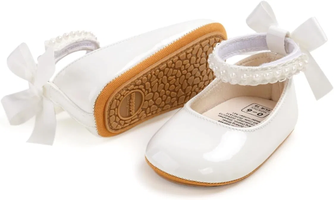 Детские туфли Мэри Джейн для девочек HsdsBebe, Leather White — фото 3
