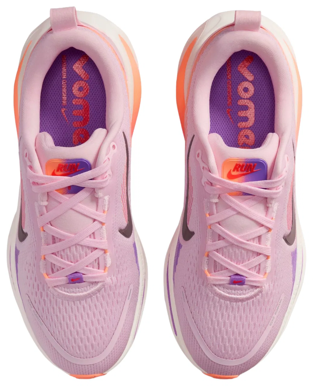 Кроссовки для мальчиков Vomero 18 Nike, цвет Sail/Bright Violet/Orange Pulse — фото 4