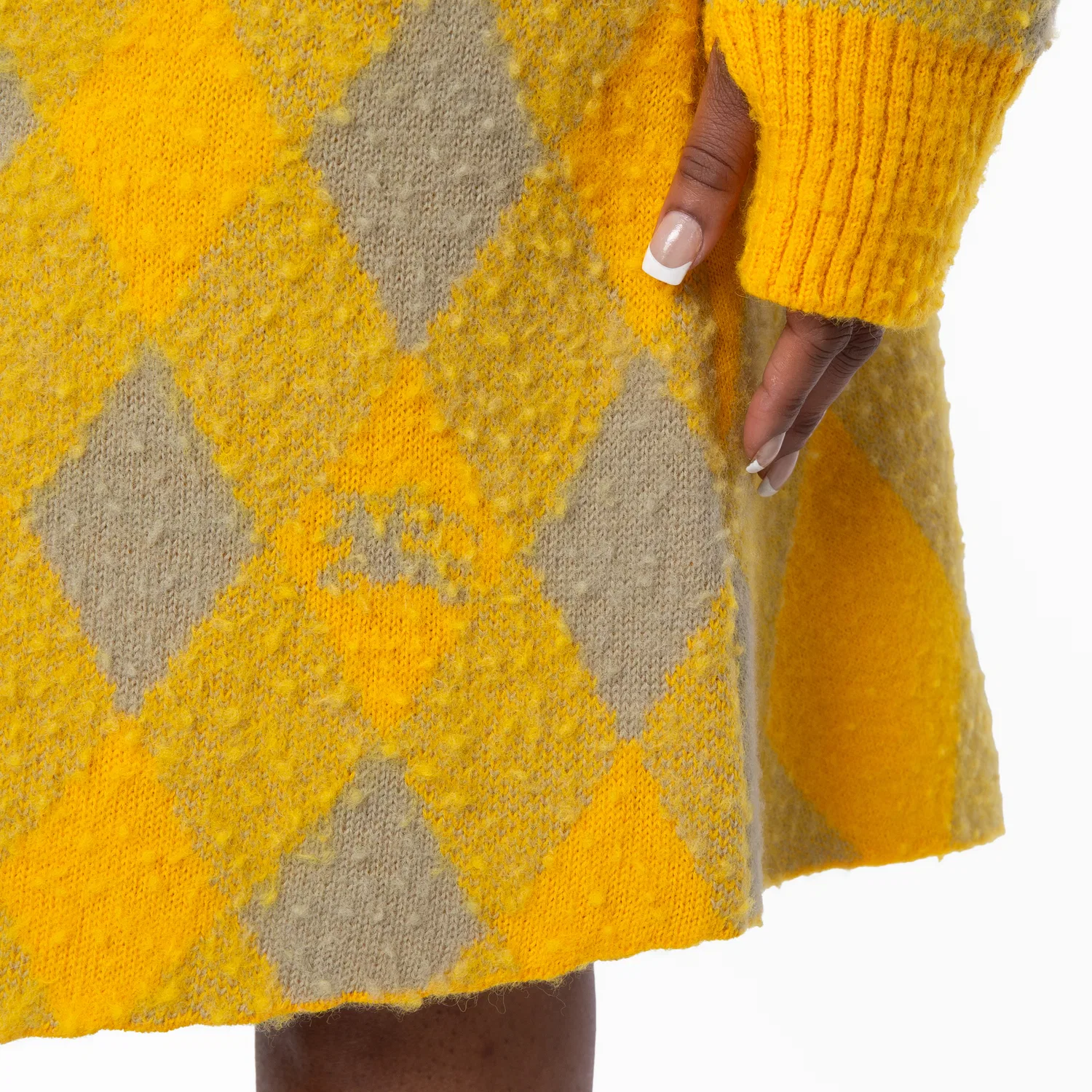 Юбка шерстяная миди с принтом Argyle Burberry, Mimosa Ip Pattern — фото 2