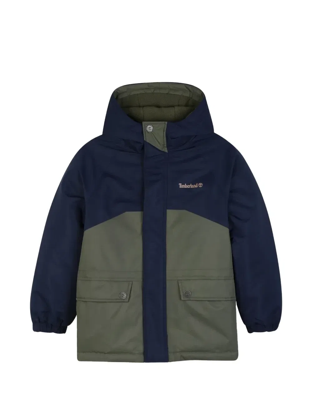 Куртка с капюшоном в стиле колор-блок Timberland Kids, синий