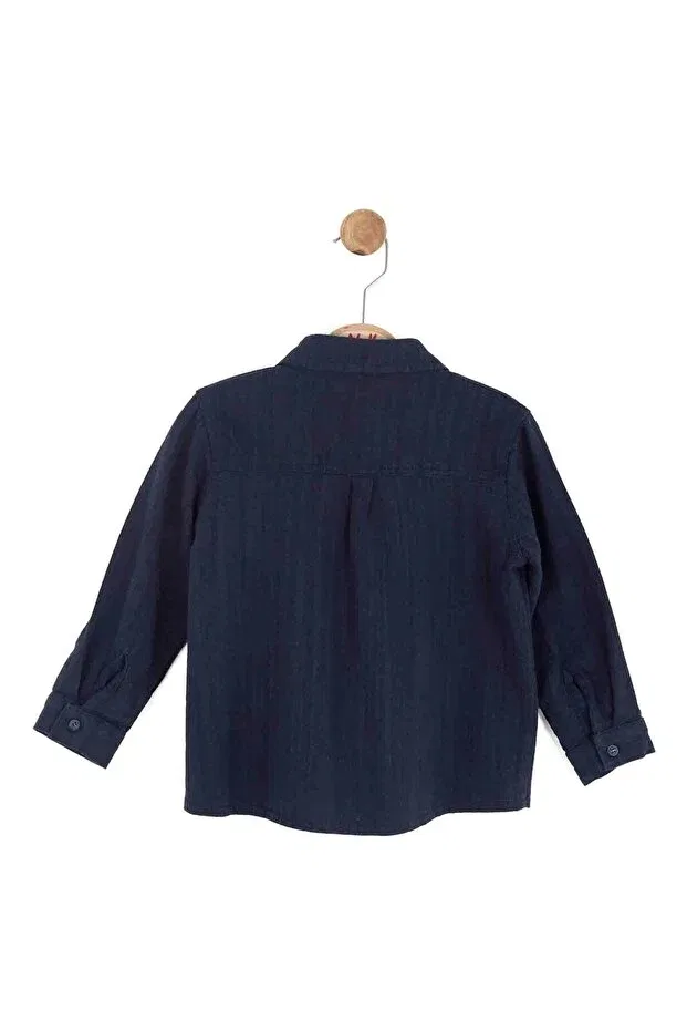 Детская рубашка для мальчиков с принтом Palm Shirt Nk Kids, Nude Color — фото 2