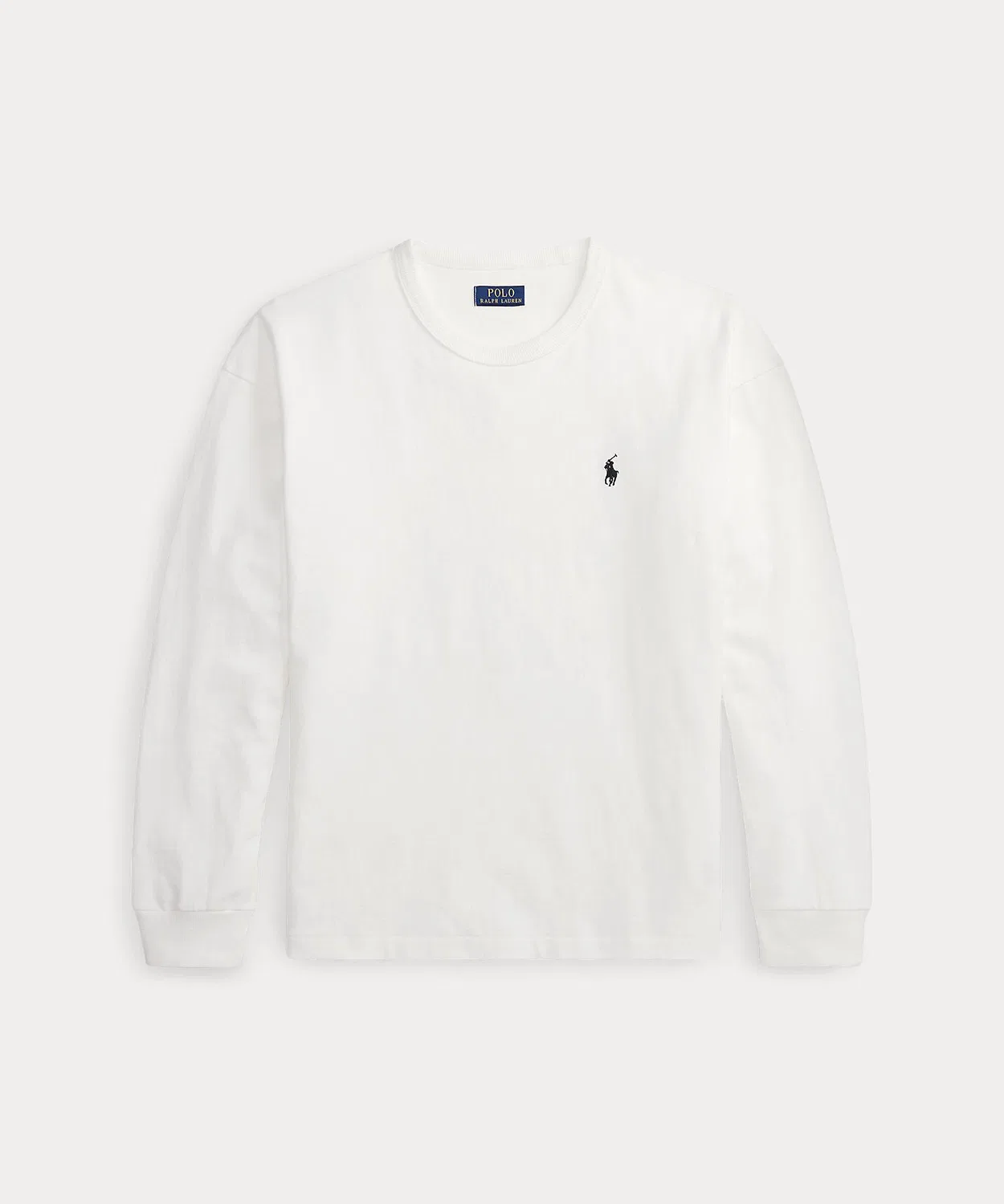 Мужская футболка с длинным рукавомRelaxed Fit POLO RALPH LAUREN, White — фото 2