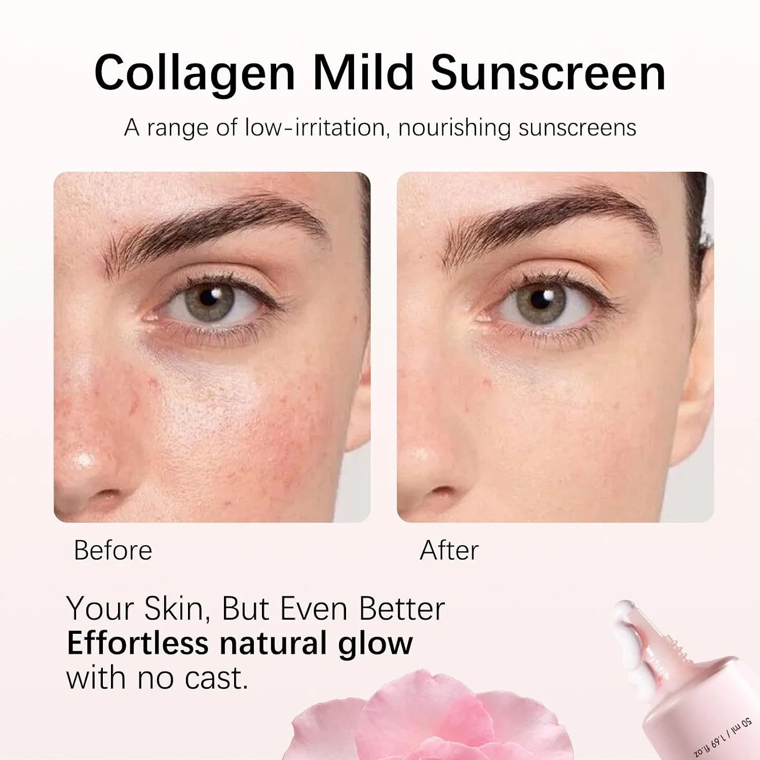 Солнцезащитный крем с коллагеном SPF 50, 50 мл, RadiantRe — фото 3