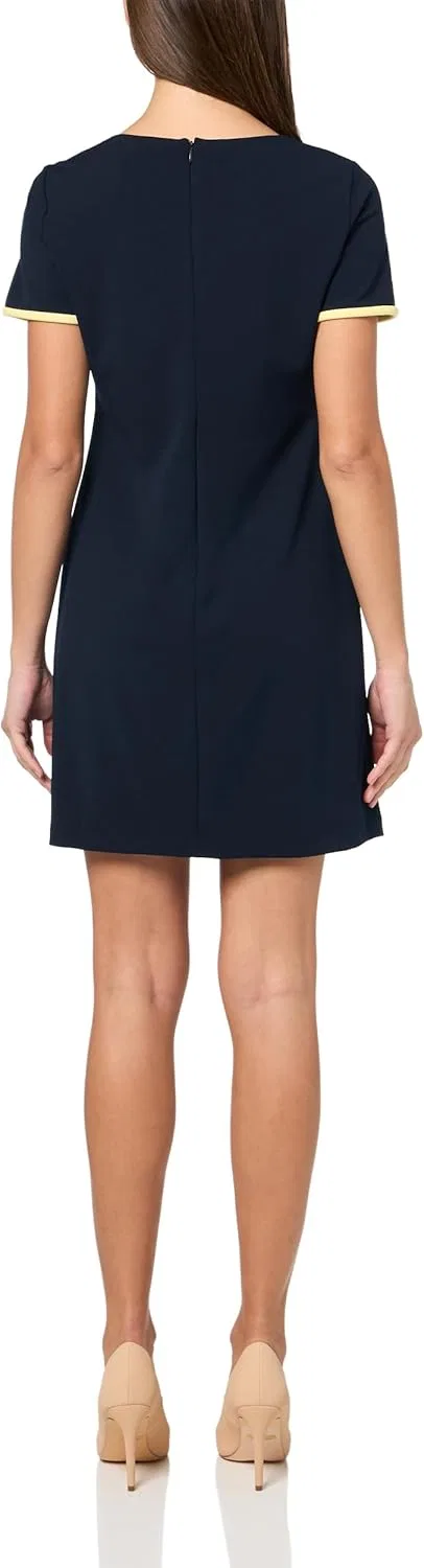 Женское мини-платье с контрастной отделкой Tommy Hilfiger, Sky Captain/Sunshine — фото 2