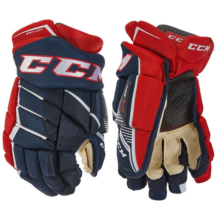 

CCM Перчатки для хоккея с шайбой TACKS 9060 9080 390, размер 9, сине-желтые (38 см)