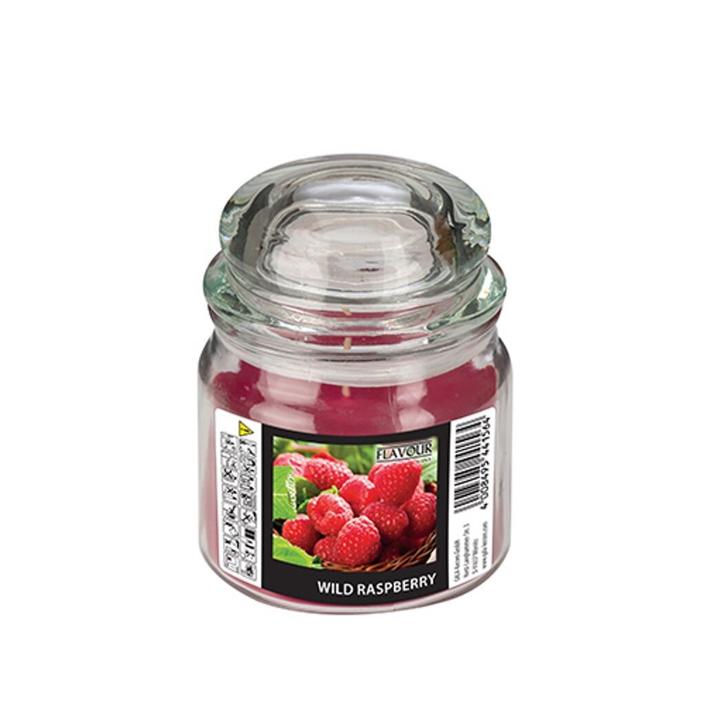 

В упаковке 4 макси ароматические свечи в стакане, лесная малина, Ø 90 мм х 120 мм, аромат Gala