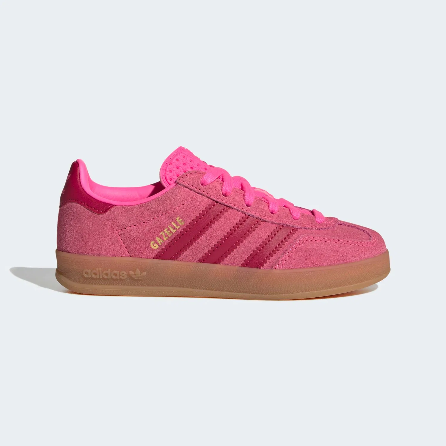 Детские кроссовки Gazelle Adidas Originals, Lucid Pink/Team Victory Red/Gold Metallic — фото 2