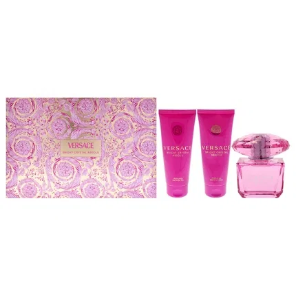 Парфюмерный набор женский Versace Bright Crystal Absolu, 4 предмета