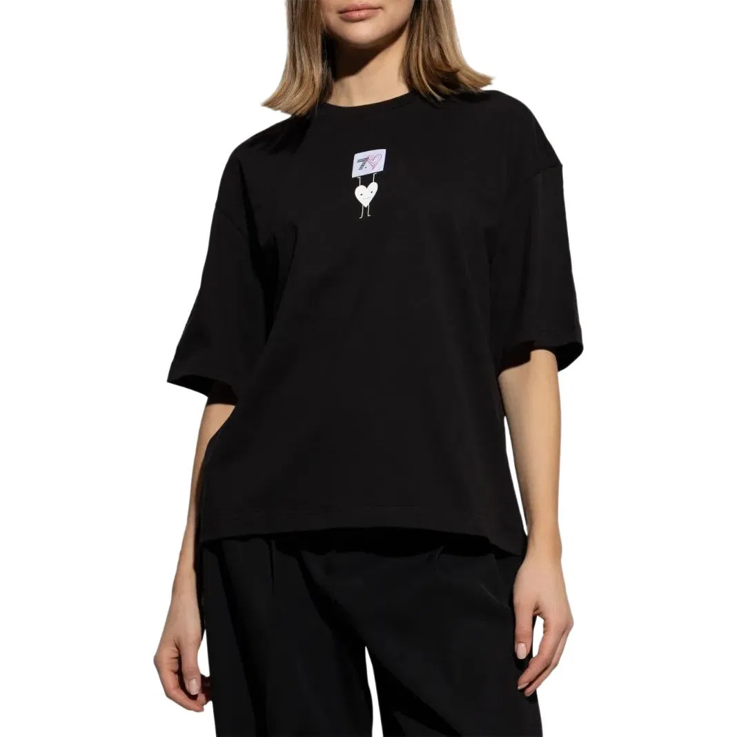 Футболка с принтом Ea7 EMPORIO ARMANI, Черный — фото 3