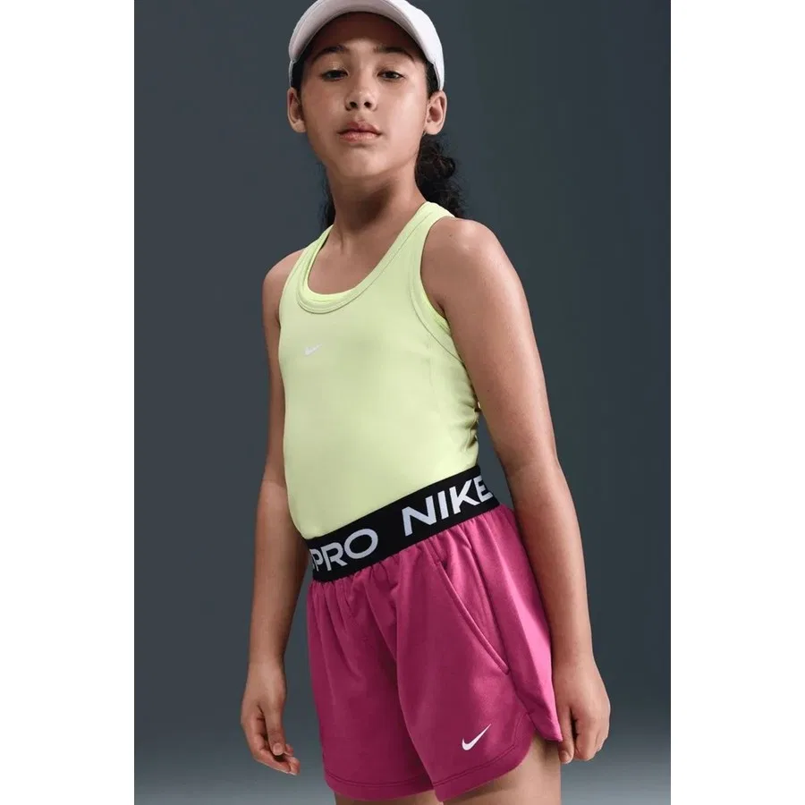 Детские спортивные шорты с принтом Pro Fleece Dri-FIT Nike, Розовый — фото 3