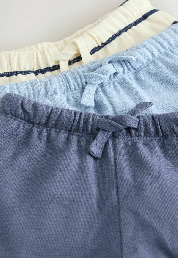 Шорты хлопковые Regular fit - textured 3 pack - shorts Next, синий в полоску — фото 2