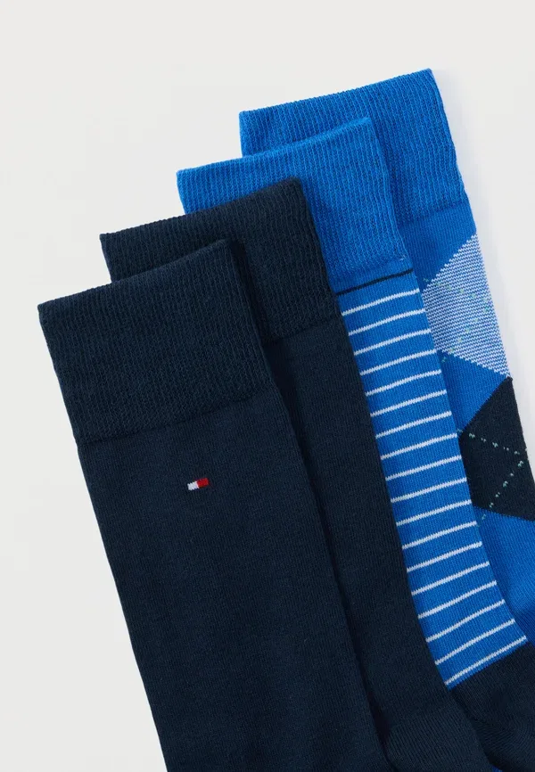 Носки комплект 4 пары Striped Tommy Hilfiger Navy, синий — фото 2