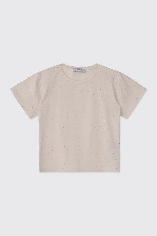 Детская футболка для девочек хлопковая Panço, Nude Color