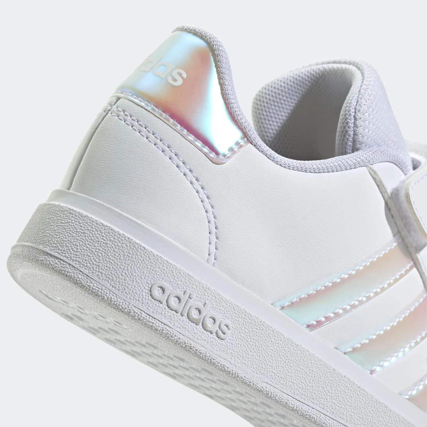 Детские кроссовки с закрытым носком Grand Court Adidas, Weiss Hellrosa — фото 3