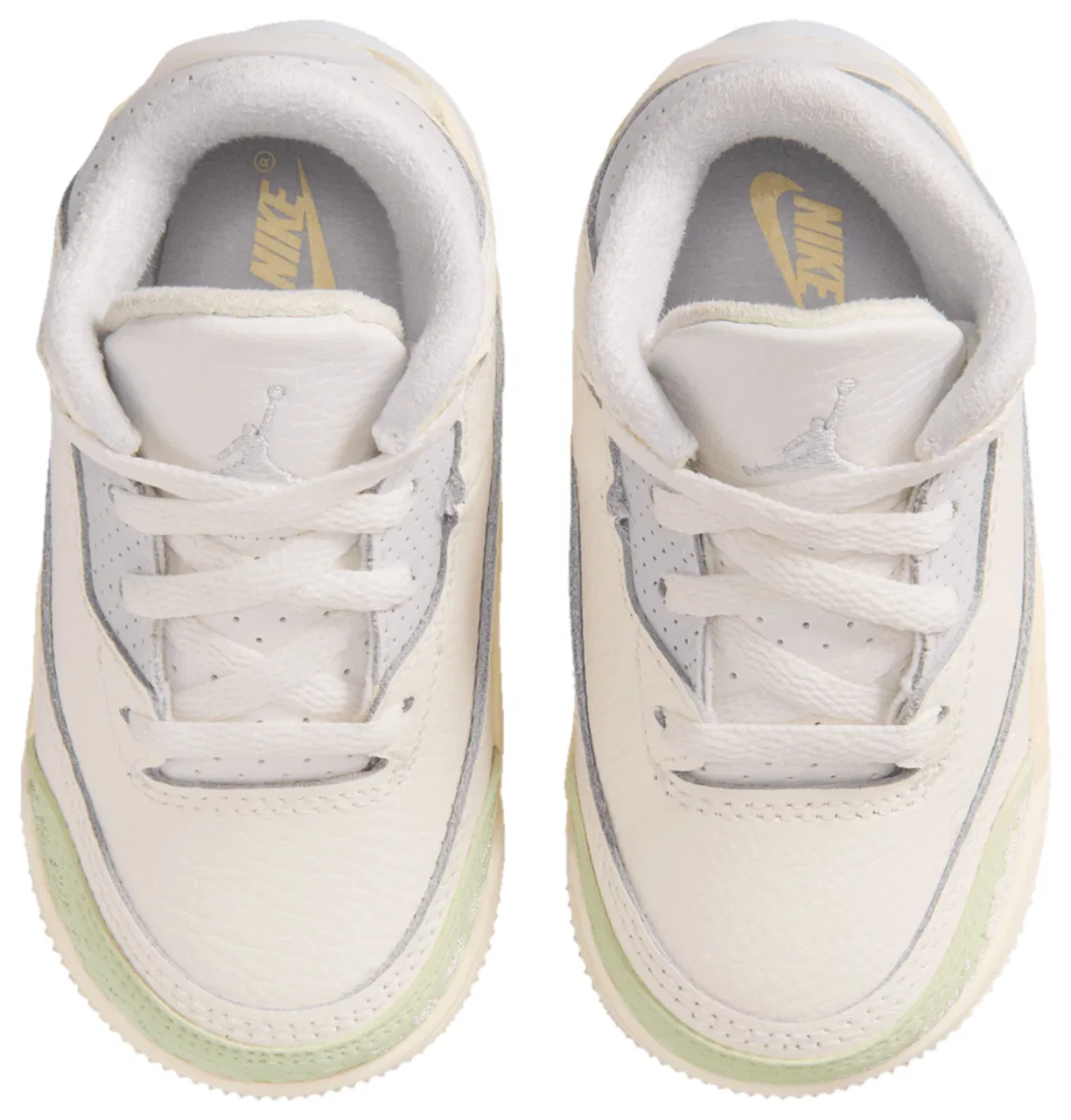 Кроссовки для мальчиков Retro 3 Jordan, белый/розовый/зеленый — фото 4