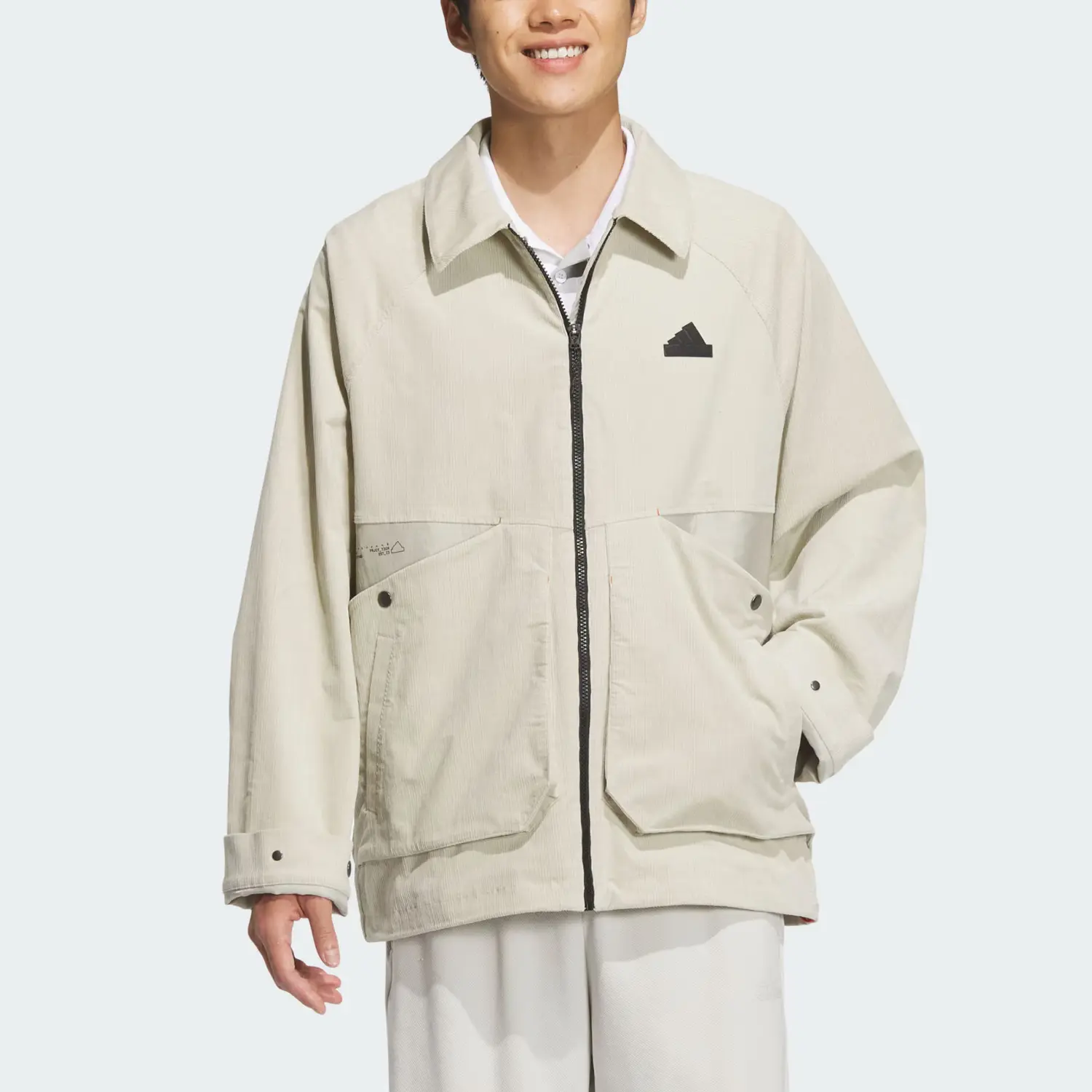 Куртка FW24 мужская Sesame Earth Gray Adidas — фото 4