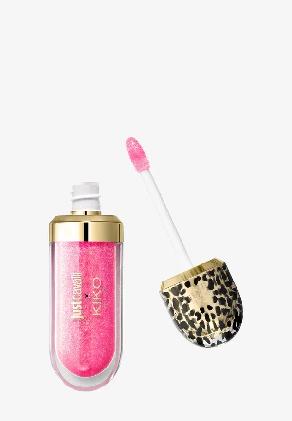 Блеск для губ Just Cavalli x 3D Hydra Rebel Edition - блеск для губ 6.5 мл Kiko Milano, цвет 03 flamingo pop