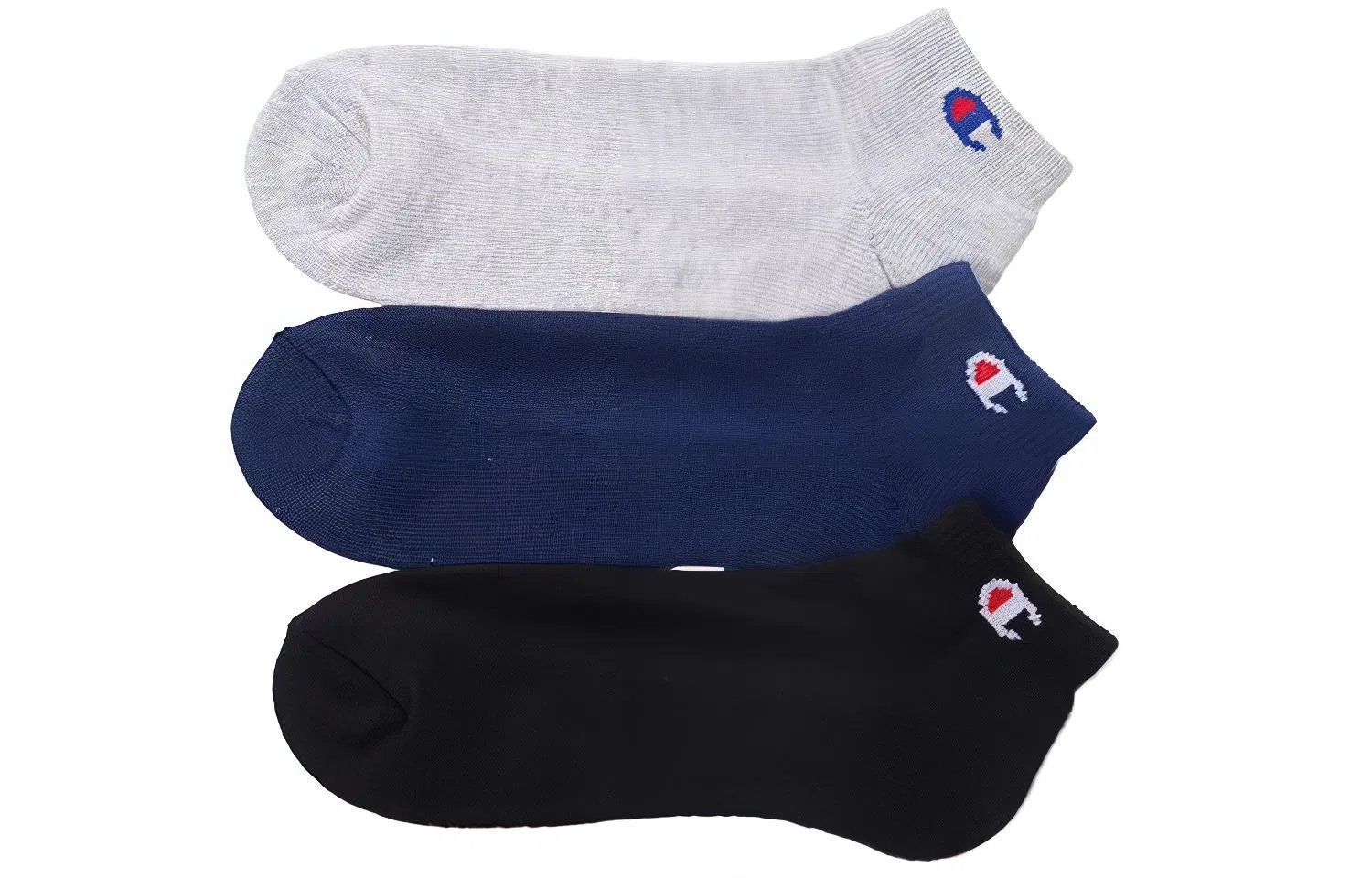 Детские носки с лодыжкой 3 пары Champion, Dark Blue+Black
