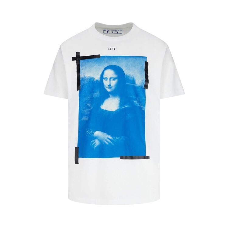 

Футболка Off-White Monalisa Slim Tee 'White/Black', белый