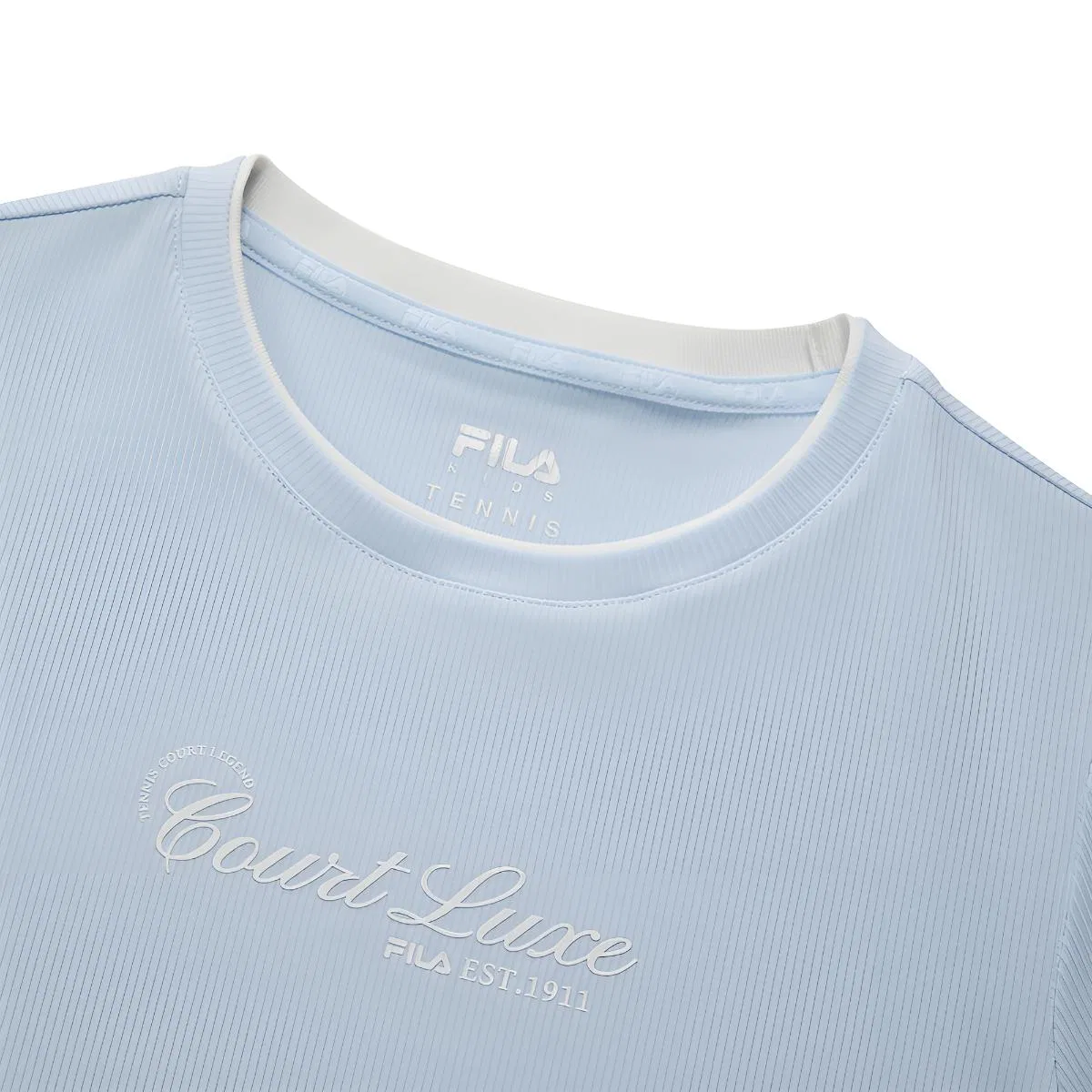 Детская футболка с круглым вырезом Sky Blue FILA KIDS — фото 4