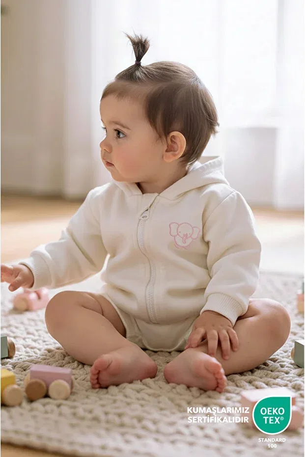 Детское худи с вышивкой для мальчиков Lilalinda, Pink Embroidery