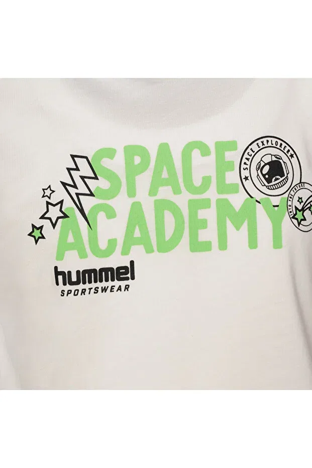 Детская футболка для мальчиков с принтом Hummel, Off White — фото 4