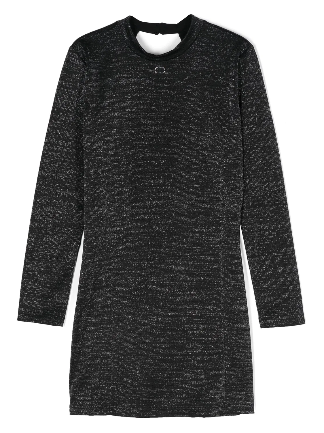 Платье с овальным логотипом T TWINSET, черный