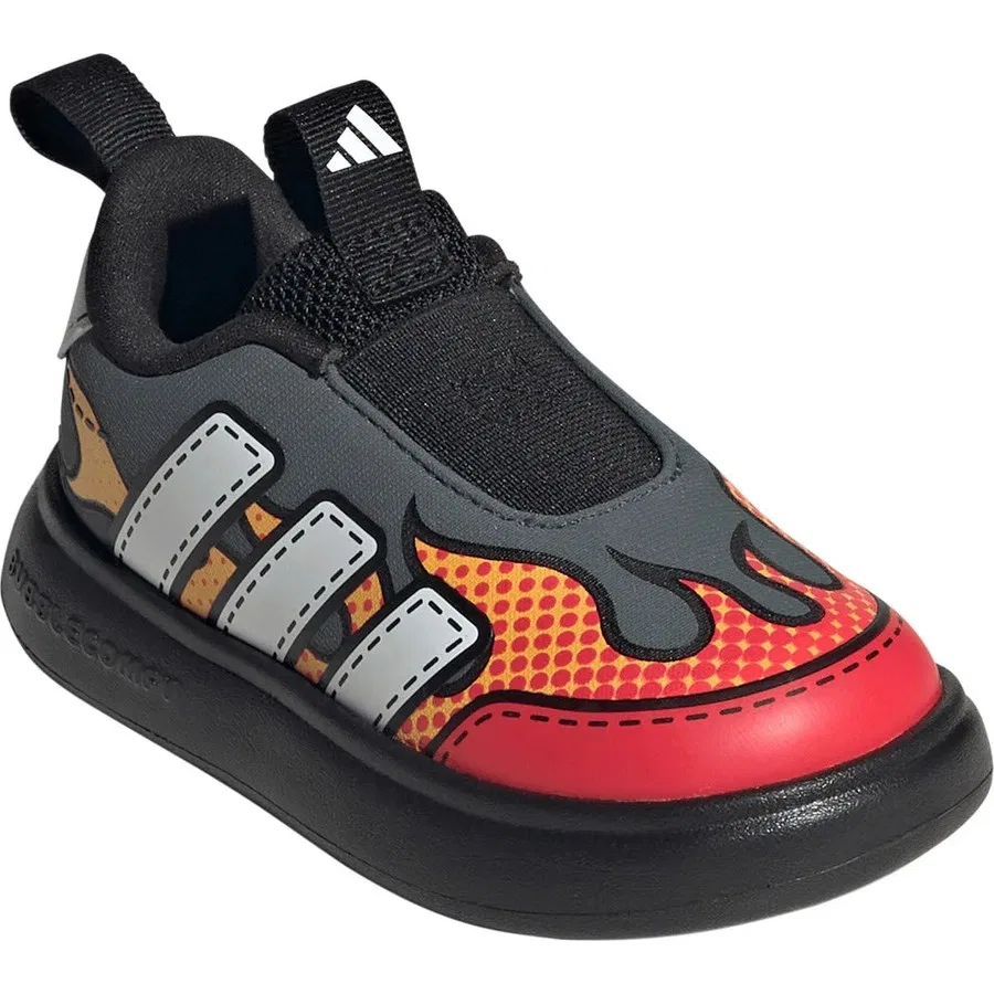 Детские кроссовки с принтом Bubblecomic I adidas, Разноцветный — фото 3