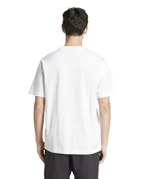 Мужская футболка с длинным рукавомEssentials Linear Single Jersey Adidas, Белый — фото 2