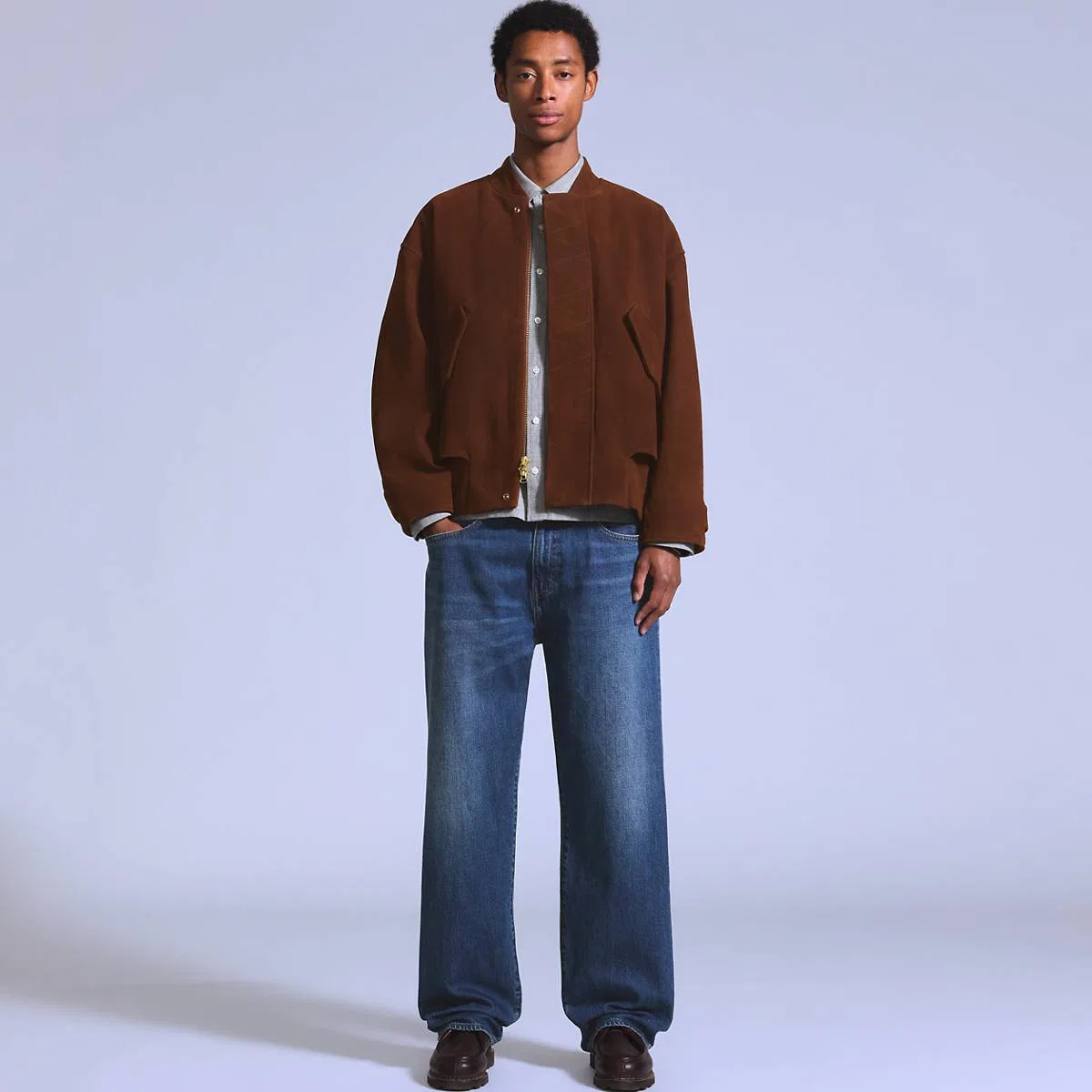 Мужские джинсы Marker с кромкой свободного кроя Levi's, Flyer - Dark Wash