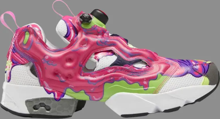 Кроссовки ghostbusters x instapump fury 'psychomagnotheric slime' Reebok, розовый — фото 2