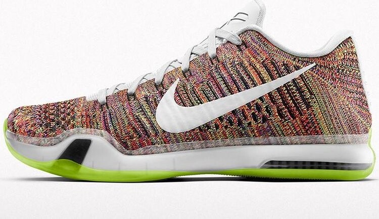 Кроссовки Nike Kobe 10 Elite Flyknit iD, многоцветный — фото 3