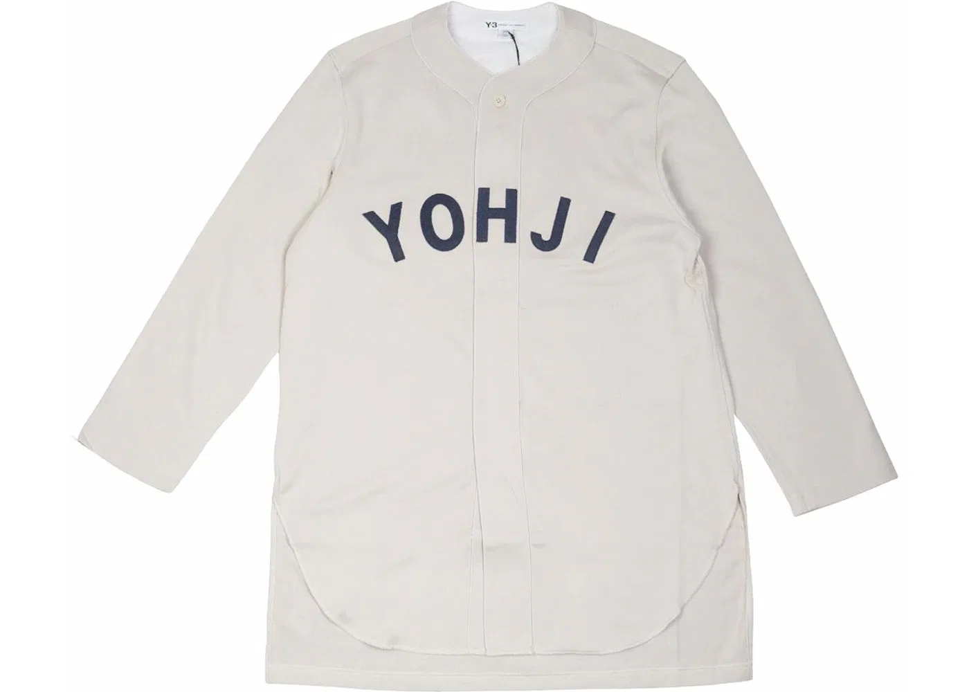 Мужская рубашка с принтом Y-3 FT Yohji Letters Adidas, Beige Ecru