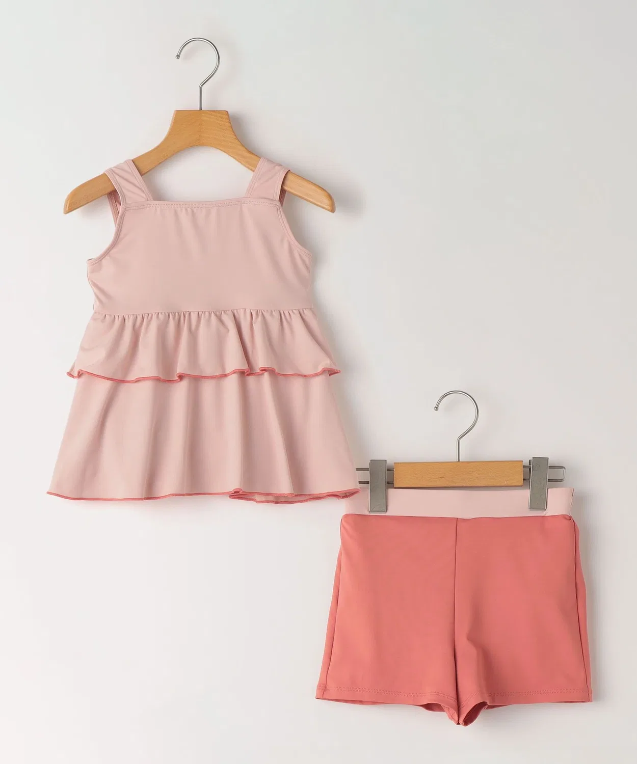 Детский раздельный купальник без рукавов с воланами SHIPS, Pink
