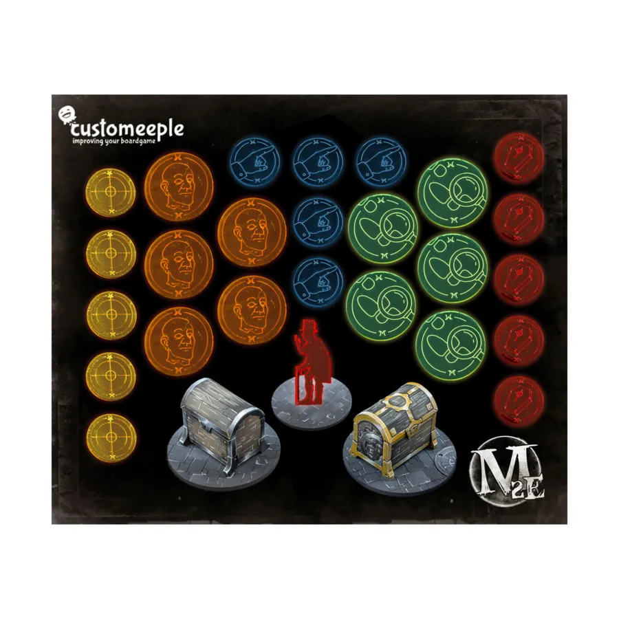 

Набор «Наращивание территории», 2017 г., Malifaux - Tokens, Markers, & Templates (Customeeple)