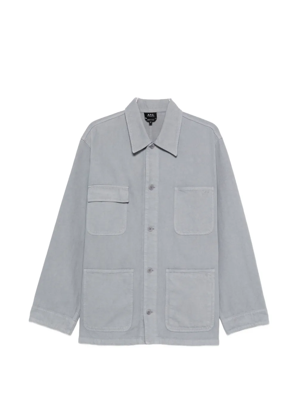 

Куртка-рубашка с накладными карманами A.P.C., серый