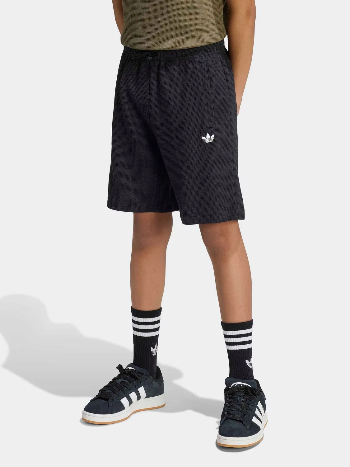 Шорты Regular Waffle, adidas Originals, черные