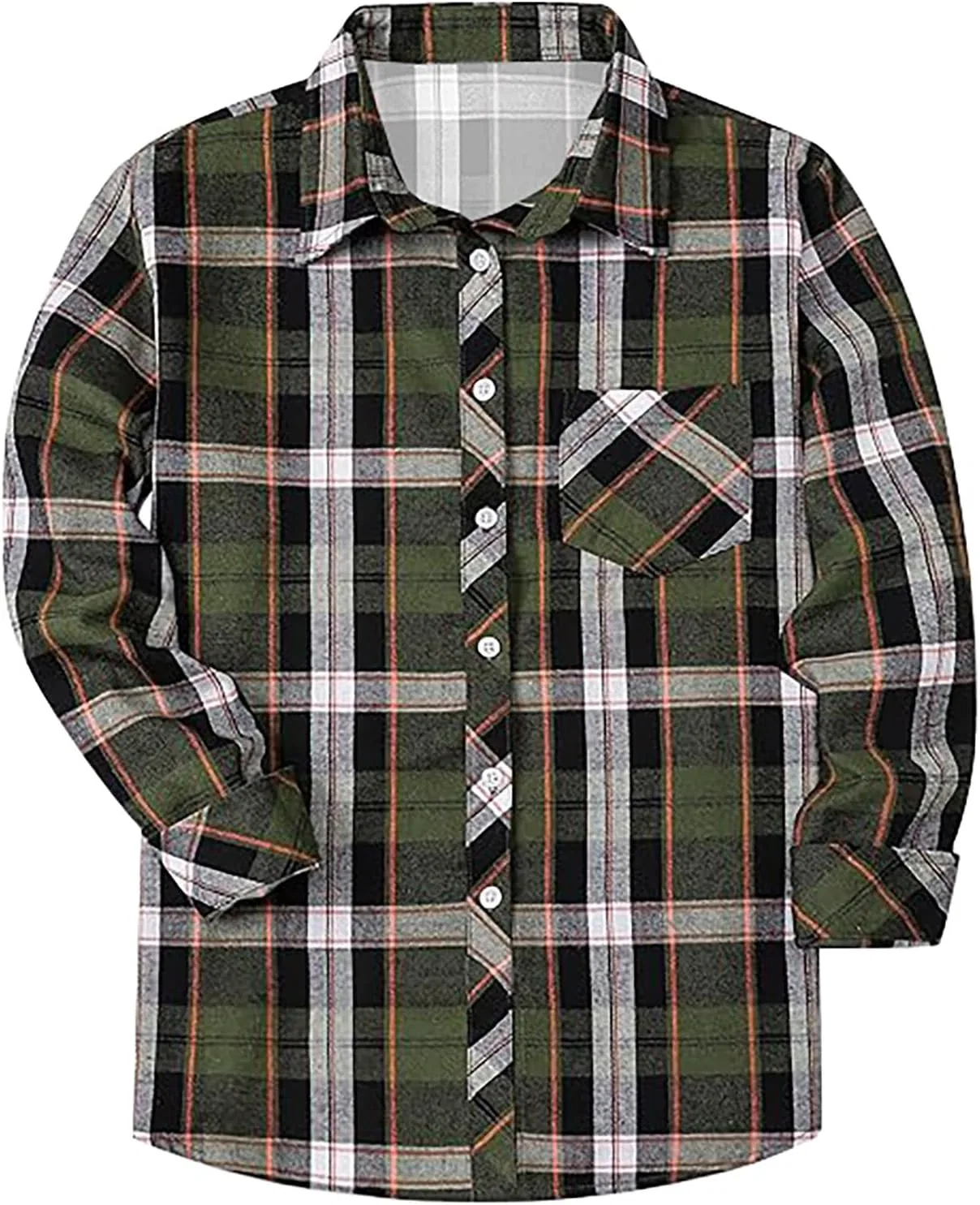 Мужская рубашка с длинным рукавом, Regular Fit, коричневый